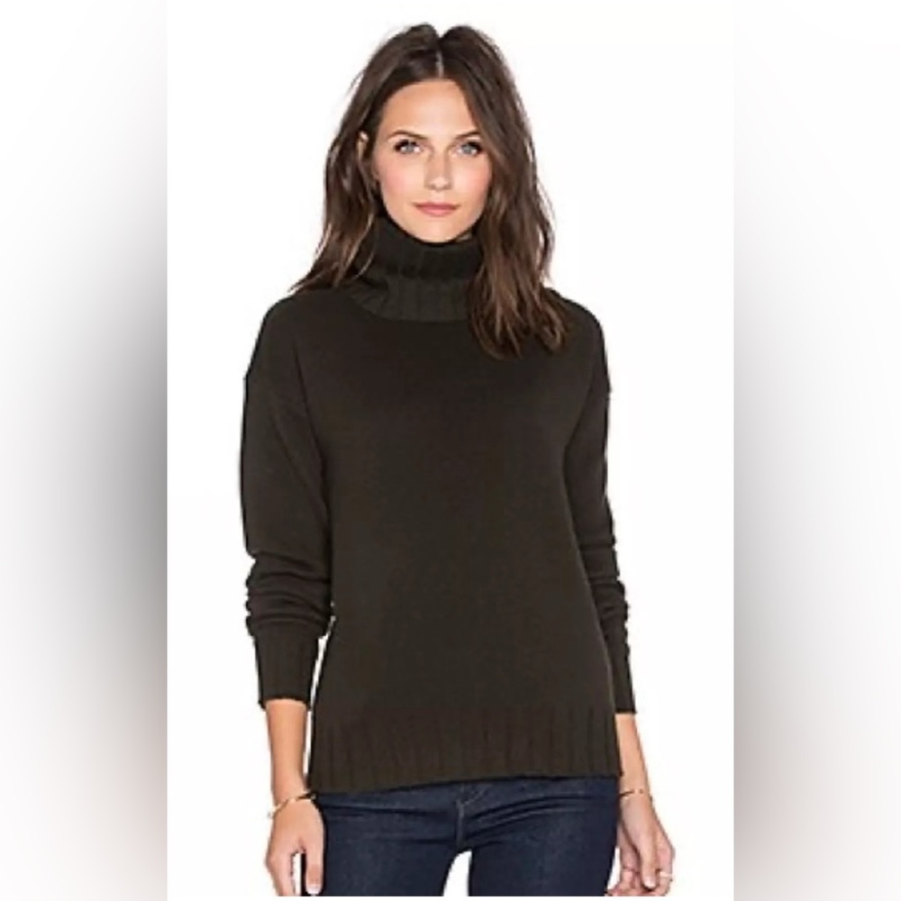 Theory Black Turtleneck Sweater